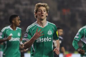 Eddie Howe tells Anthony Gordon to stay selfish after Champions competition heroics for Newcastle