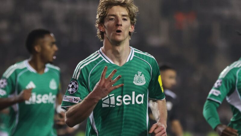 Eddie Howe tells Anthony Gordon to stay selfish after Champions competition heroics for Newcastle