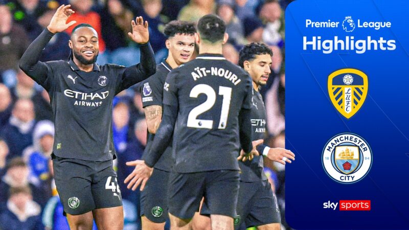 Confirmed: Man City got the better of Leeds to close gap on top flight leaders Arsenal