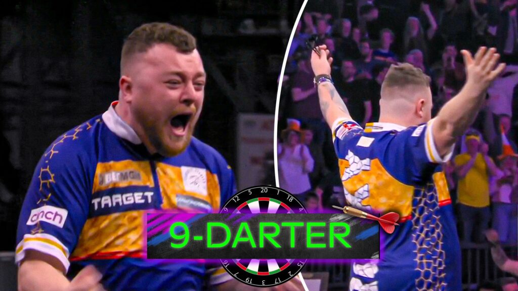 NINE-DARTER! Hometown hero Rock sends Belfast wild with perfect nine!