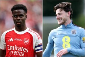 Declan Rice and Bukayo Saka among eight players to leave England camp ahead of Japan game