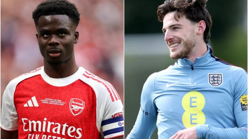 Declan Rice and Bukayo Saka among eight players to leave England camp ahead of Japan game