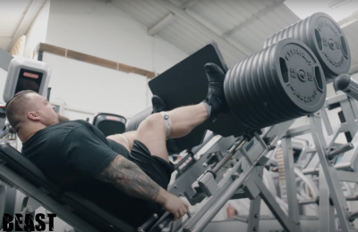 Eddie Hall Passing Out After Mental 1,000KG Leg Press