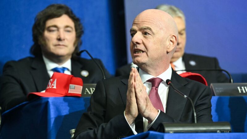 Infantino calls for red cards for covering mouths
