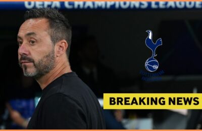 “I am here because…”: De Zerbi makes Tottenham admission after completing move