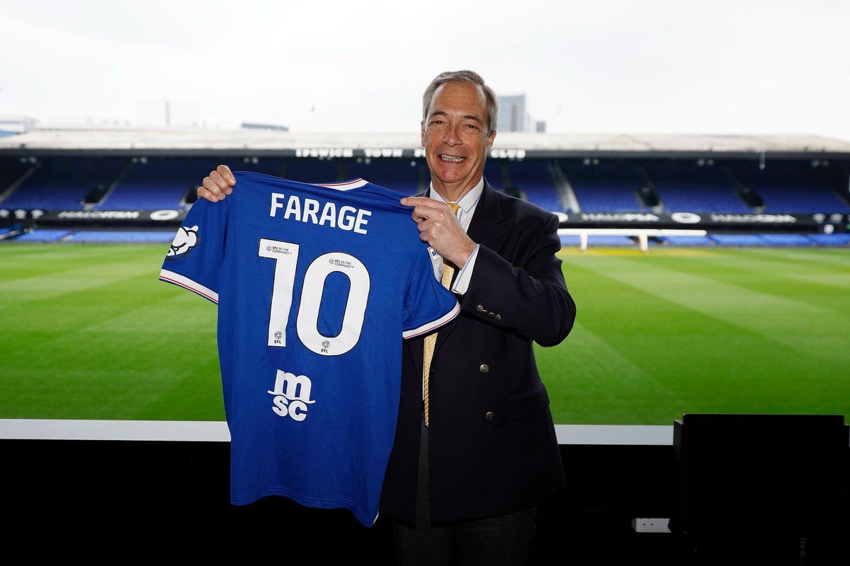 Ipswich Town ‘did not invite Farage to club for photo opp’