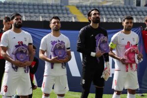 Report: Iran football team stages protest over school girls killed by US-Israeli strikes