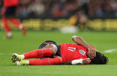 Noni Madueke injury forces early substitution against Uruguay and concern for Arsenal
