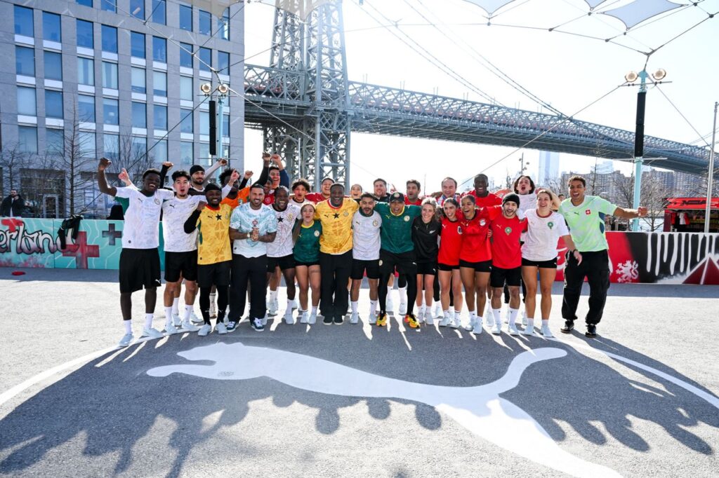 On the ground with three World Cup legends for Puma’s kit block party in New York City