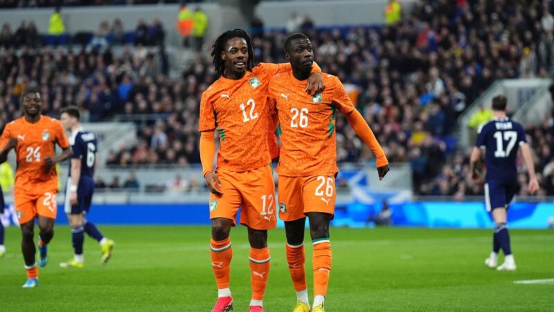 Scotland v Ivory Coast LIVE: Nicolas Pepe bundles in to give visitors early lead in pre-World Cup friendly