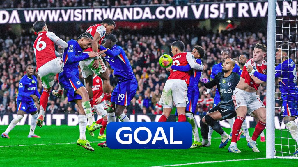 Premier League: Timber converts ANOTHER Arsenal corner to regain lead