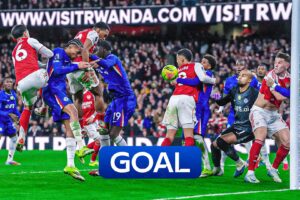 Premier League: Timber converts ANOTHER Arsenal corner to regain lead