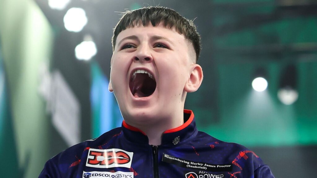 15-year old WDF world no 1 Lawrie hits nine-darter