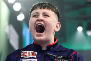 15-year old WDF world no 1 Lawrie hits nine-darter