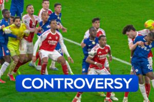 Penalty or not? Ball strikes Rice’s arm before Raya wonder save!