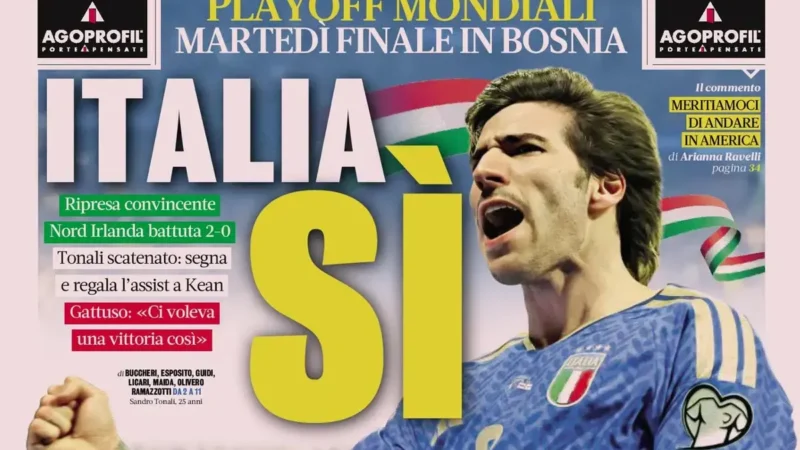 Today’s Papers: Italy in the final, Tonali and Kean to thank, it’s not over