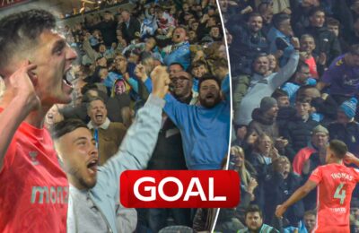 Absolute SCENES! Wild celebs as Coventry equalise to seal Premier League promotion!