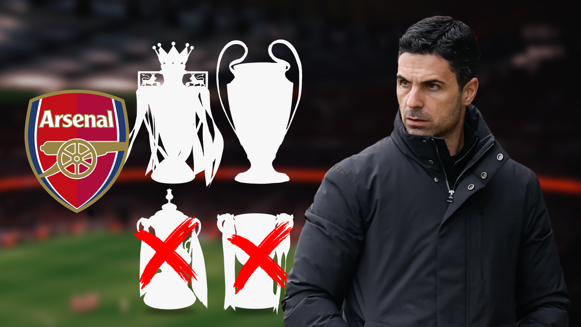 Arsenal players told 'to look in the mirror' by Arteta after cup exit