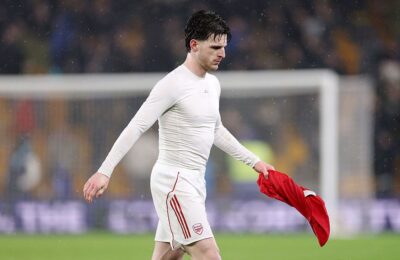 Arsenal provide worrying Declan Rice hint with huge Manchester City game on the horizon