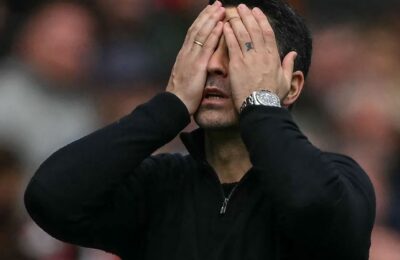 Arteta: Arsenal defeat a 'big punch in the face'
