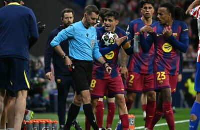 Barcelona file fresh UEFA complaint over UCL refs