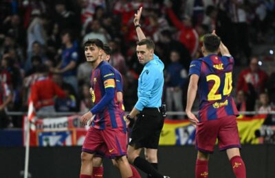 Barcelona refiles complaint to UEFA over handball decision from UCL quarterfinal vs Atletico Madrid