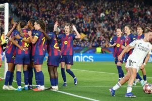 Barcelona thrashes Real Madrid in Camp Nou to enter semifinals of UEFA Women’s Champions League