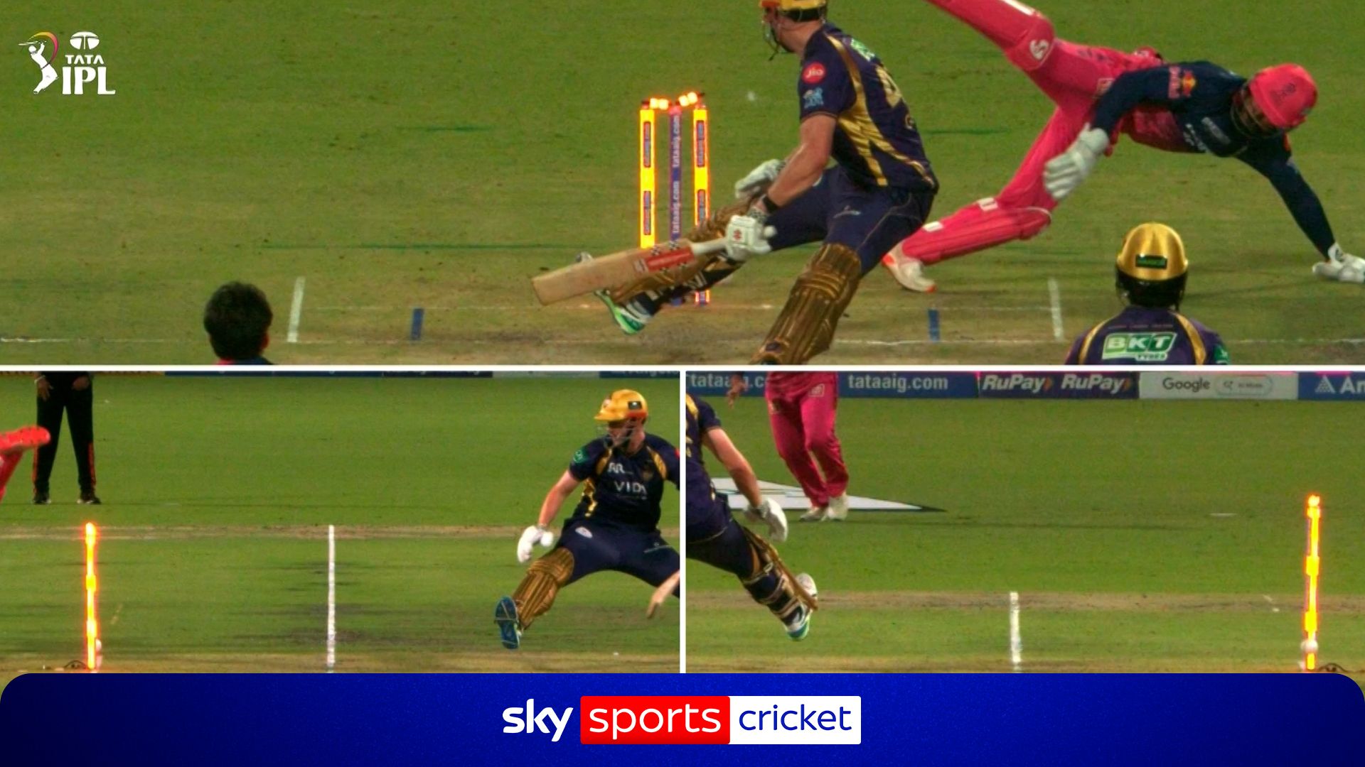 Blink and you'll miss it Jurel pulls off incredible one handed stumping