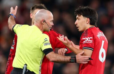 Carrick slams 'shocking' Martinez red card in loss