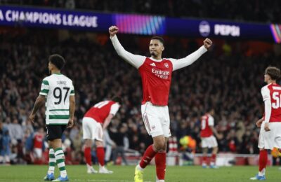 Champions League — Arsenal sails past Sporting to set up semifinal against Atletico Madrid