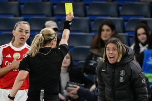 Chelsea manager Bompastor furious as Arsenal reach women’s Champions League semis