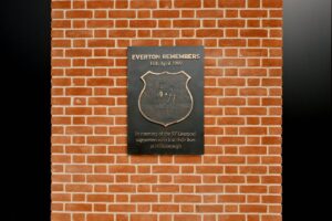 Everton honour Hillsborough disaster victims with permanent memorial at new stadium