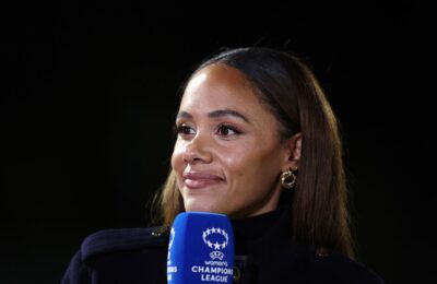Football Focus presenter Alex Scott exclusive: 'Those celebrations were fun because Arsenal had a little surprise concert from my partner, who they forced to get up on stage' Champions League winner shares tales of Jess Glynne party