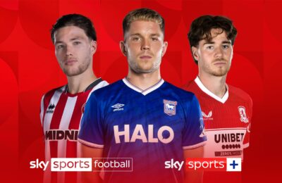 Ipswich, Middlesbrough in action in key night in Championship promotion race on Sky LIVE!