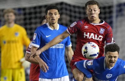 Ipswich suffer blow to promotion hopes with defeat at Portsmouth