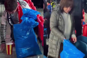 Japanese fans praised for ‘wonderful’ gesture after Wembley win