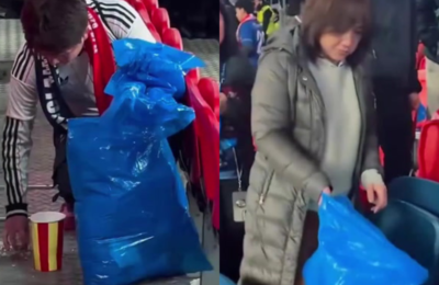 Japanese fans praised for ‘wonderful’ gesture after Wembley win