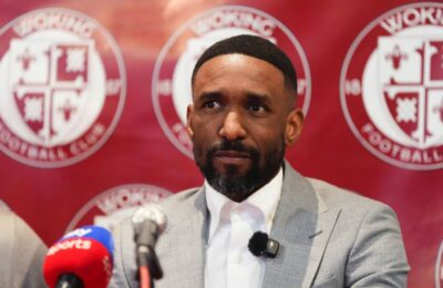 Jermain Defoe is a long way from the Premier League but ready for Woking ‘gamble’
