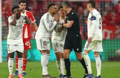 'Joke': Madrid fume at costly red card in UCL exit