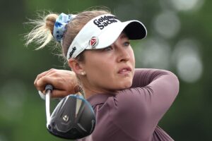 Korda sets 36-hole scoring record to increase Chevron lead