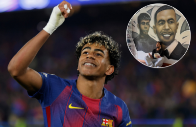 Lamine Yamal's father prays after his son's injury