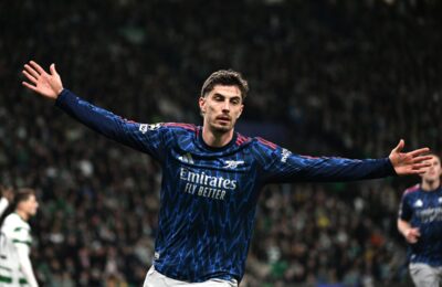 Late Kai Havertz goal earns Arsenal valuable first leg win at Sporting Lisbon