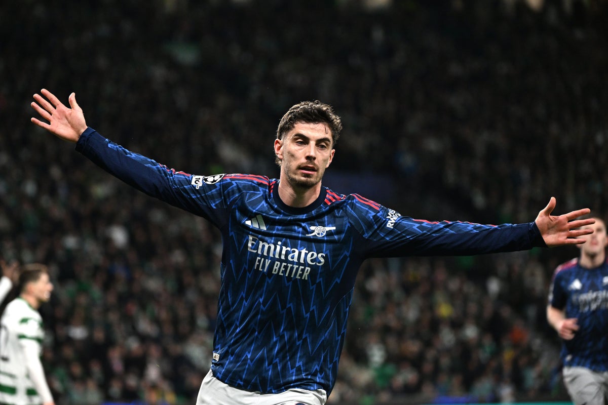 Late Kai Havertz goal earns Arsenal valuable first leg win at Sporting Lisbon