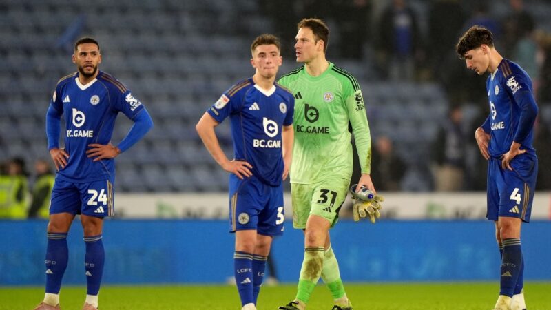 Leicester’s decline from Premier League champions to brink of League One
