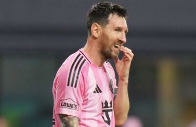 Messi's shot breaks the camera in Inter Miami training