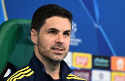 Mikel Arteta, forcing his coolness, is feeling the burden of Arsenal’s now failed quadruple bid