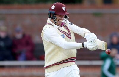 Overton's career best 141 helps Somerset to beat Essex