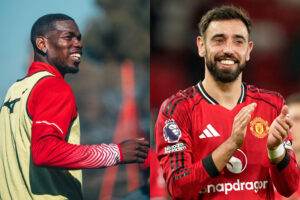 Paul Pogba believes Bruno Fernandes would have a better chance at winning the Ballon d’Or if he were at Man City