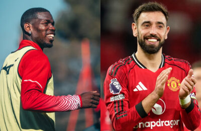 Paul Pogba believes Bruno Fernandes would have a better chance at winning the Ballon d'Or if he were at Man City