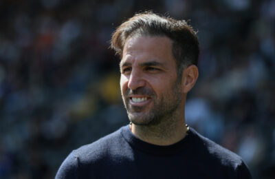 Picture: Fabregas and Del Piero meet at the Bernabeu for Real Madrid vs. Bayern Munich